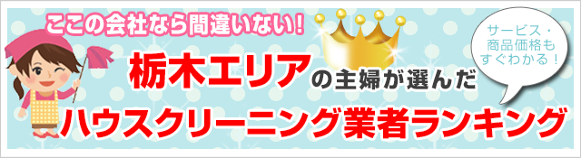 クチコミ・評判の高いハウスクリーニング業者がすぐ見つかる！お安く、お部屋をピカピカにしたいならここがオススメ！栃木で人気のハウスクリーニング5社を徹底比較！